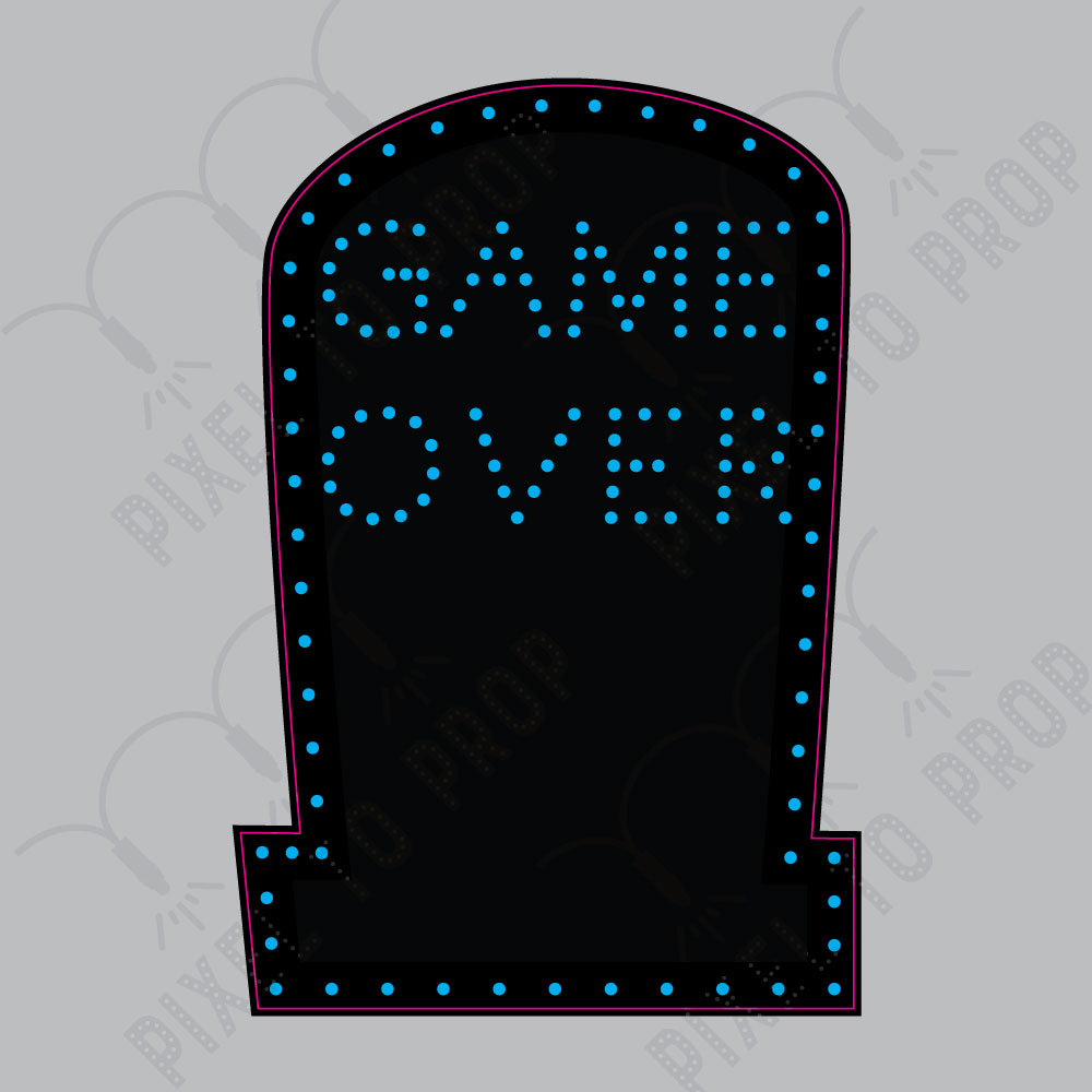 Game Over Tombstone - Pixel To Prop